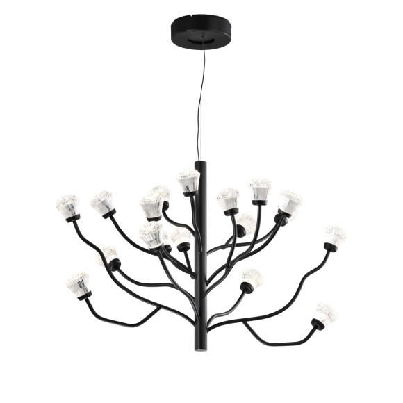 Подвесная светодиодная люстра Delight Collection P0550 P0550-18A black