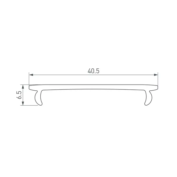 Экран Arlight SL-W40-2000 OPAL 063909, Белый, Пластик, Россия, вид сбоку