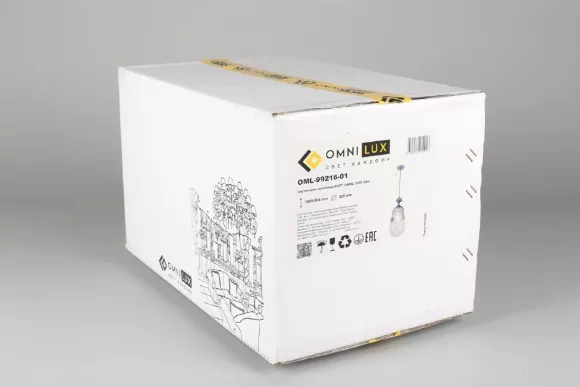 Подвесной светильник Omnilux Sovareto OML-99216-01, Хром, Серебро, Металл, упаковка Подвесной светильник Omnilux Sovareto OML-99216-01, Хром, Серебро, Металл, упаковка
