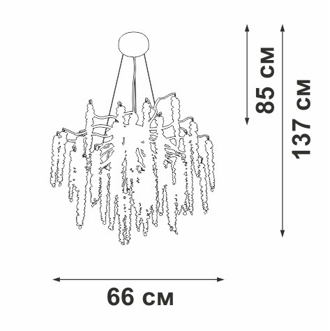 Подвесная люстра Vitaluce V28550-1/7S