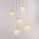 Подвесной светильник Delight Collection MD25030003-5A gold/clear, Золото, Прозрачный, Теплый белый, крупный план