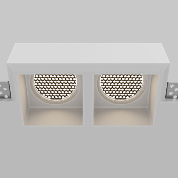 Встраиваемый светильник Maytoni Technical Gyps Modern DL131-GU10-02-W