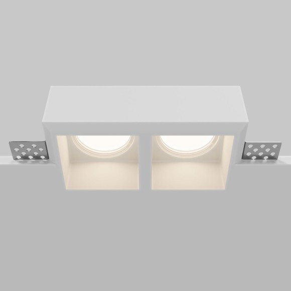 Встраиваемый светильник Maytoni Technical Gyps Modern DL131-GU10-02-W