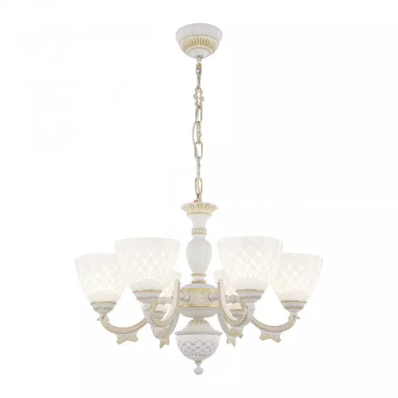 Подвесная люстра Arte Milano 343837/6 WT+G, Металл Подвесная люстра Arte Milano 343837/6 WT+G, Металл
