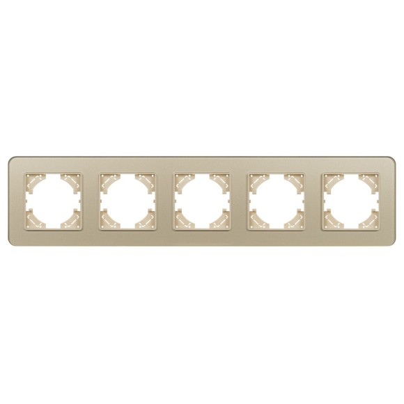 Рамка на 5 постов стеклянная Arlight FRM-OMALI-GS-5-GD 049707