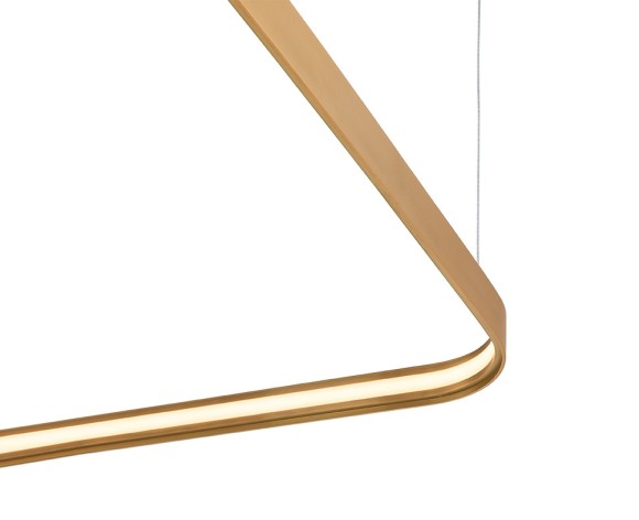 Подвесная светодиодная люстра Italline IT013-6024 gold 3000K