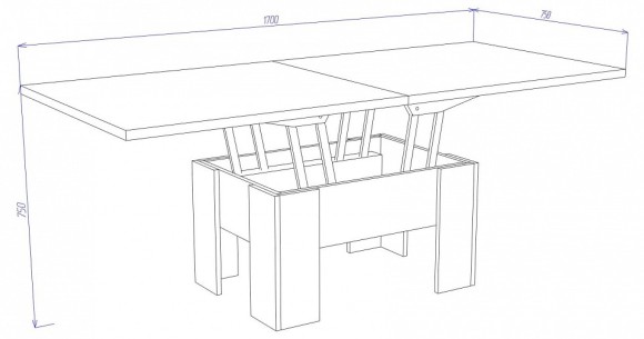 Стол-трансформер Нобиле СТр-3 БЕ MER_STr-3_BE