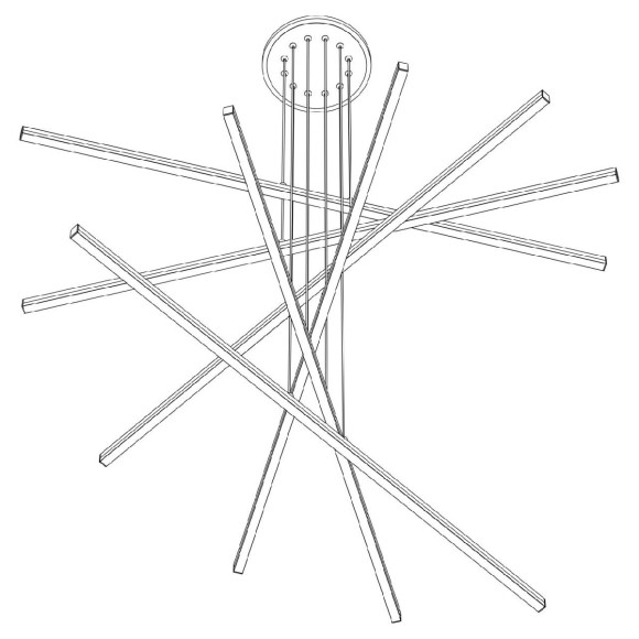 Подвесная светодиодная люстра с пультом управления Citilux Trent CL203761