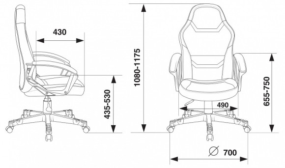 Кресло игровое ZOMBIE 10 BUR_1584179