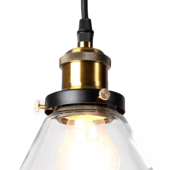 Подвесной светильник Loft IT Factory filament LOFT1123, Черный, Прозрачный, Металл Подвесной светильник Loft IT Factory filament LOFT1123, Черный, Прозрачный, Металл