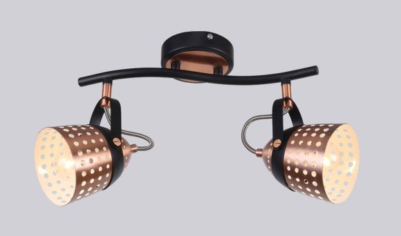 Спот Escada 1138/2A, E14, 80W, медь