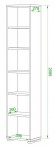 Стеллаж-колонка Домино ПУ-20-1 MER_PU-20-1_BE