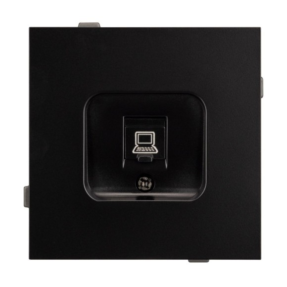 Механизм компьютерной розетки Arlight SCT-TENDO-MPC1-PL-BK (RJ-45, CAT6) 054104