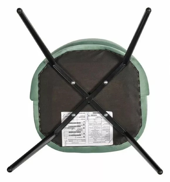 Стул Leo BDX_RF0367, Модерн, черный, светло-бирюзовый Стул Leo BDX_RF0367, Модерн, черный, светло-бирюзовый