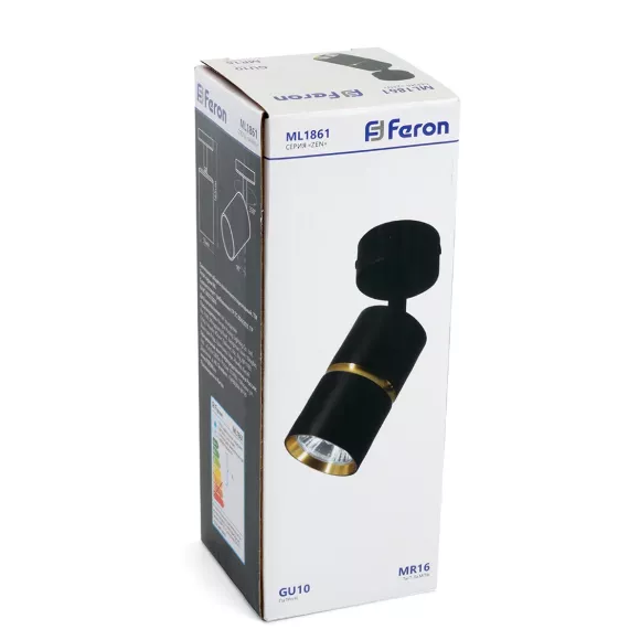 Настенно-потолочный светильник Feron ML1861 ZEN 48641, Черный Настенно-потолочный светильник Feron ML1861 ZEN 48641, Черный