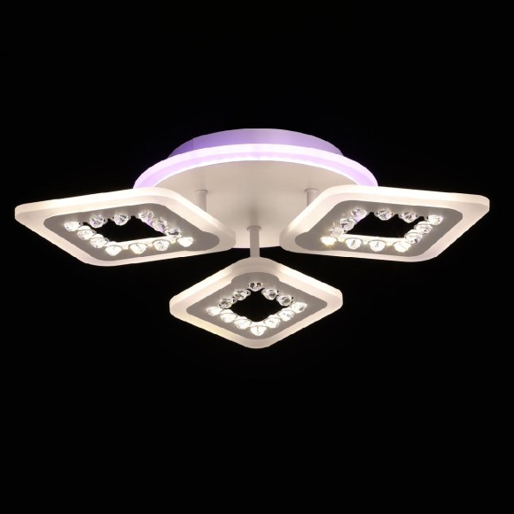 Потолочная светодиодная люстра с пультом управления De Markt Мадлен 424014704