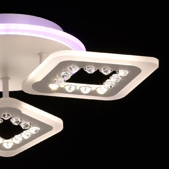 Потолочная светодиодная люстра с пультом управления De Markt Мадлен 424014704