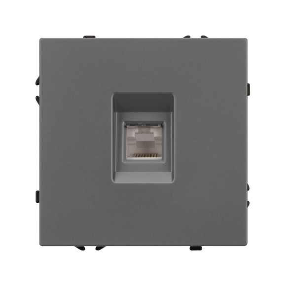 Механизм компьютерной розетки Arlight SCT-NOBE-MPC1-SFPL-GR (RJ-45, CAT6) 054307