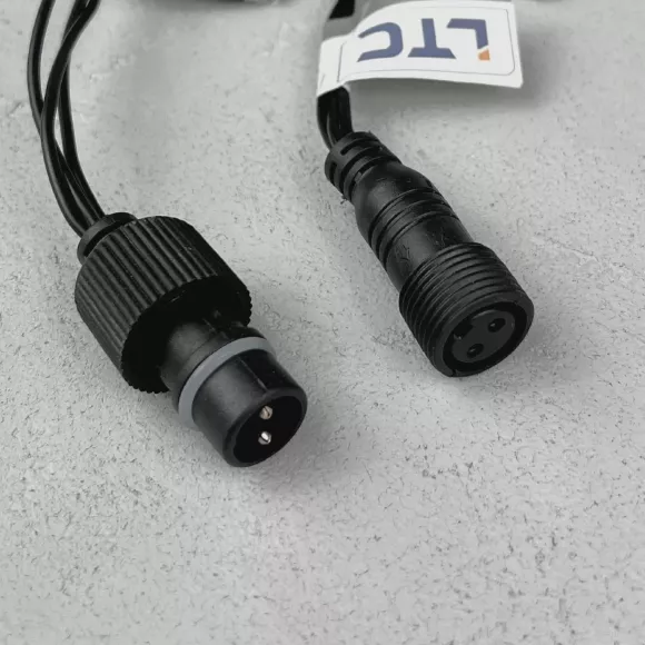 Гирлянда Бахрома Laitcom (LTC) PIL150BLW-11-2EWW, Черный, Теплый белый, подключение