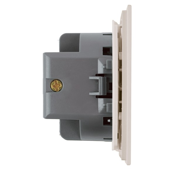 Выключатель 1-клавишный (механизм) Stekker Мия 250В 10А RSW10-3103-08 пудровый жемчуг 50472