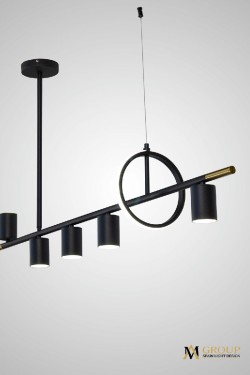 Подвесная светодиодная люстра AM Group Am438 AM438 BK