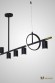 Подвесная светодиодная люстра AM Group Am438 AM438 BK