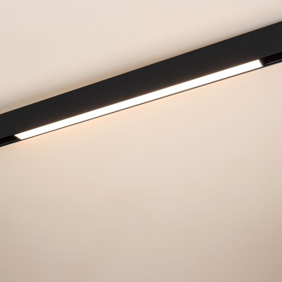 Трековый магнитный светильник Arlight MAG-ORIENT-FLAT-L465-16W Warm3000 (BK, 100 deg, 48V, DALI) (IP20 Металл) 033825(1)