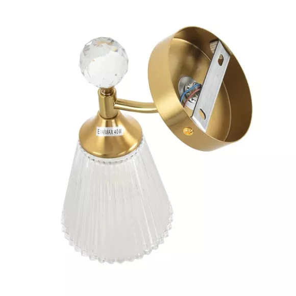 Бра Lumion Classi Aurica 8046/1W, Латунь, Прозрачный, Металл, крупный план Бра Lumion Classi Aurica 8046/1W, Латунь, Прозрачный, Металл, крупный план