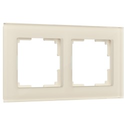 Рамка на 2 поста Werkel Favorit молочный 4690389183409 W0021141