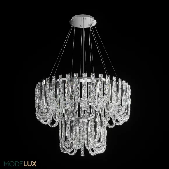 Подвесная люстра Modelux ML.6621.28 CR, декоративные элементы крупным планом