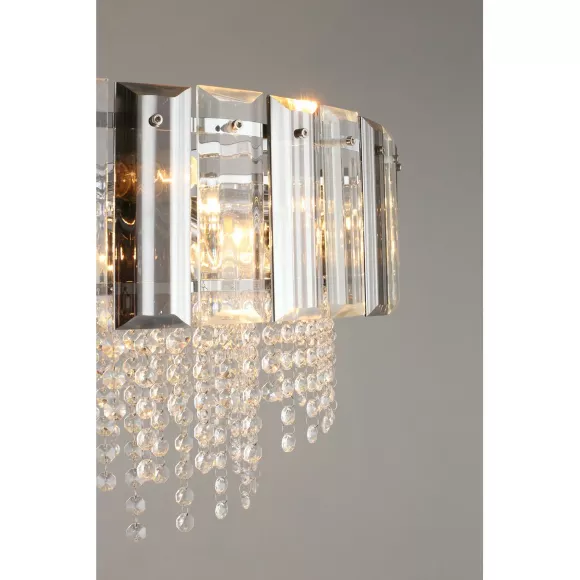 Подвесная люстра Omnilux Oliveri OML-69603-10, Прозрачный, Хром, Металл Подвесная люстра Omnilux Oliveri OML-69603-10, Прозрачный, Хром, Металл