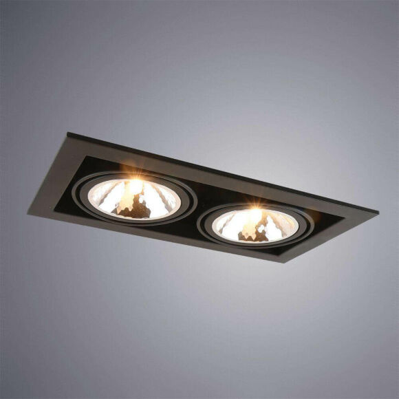 Встраиваемый светильник Arte Lamp Cardani Semplice A5949PL-2BK Встраиваемый светильник Arte Lamp Cardani Semplice A5949PL-2BK