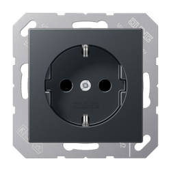 Розетка 2K+З со шторками Jung A1520BFKIANM