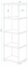 Стеллаж-колонка Домино СБ-15/4 MER_SB-15-4-BE
