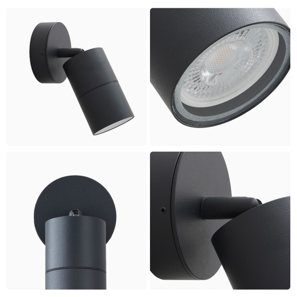 Уличный настенный светильник Apeyron Graphite 11-117