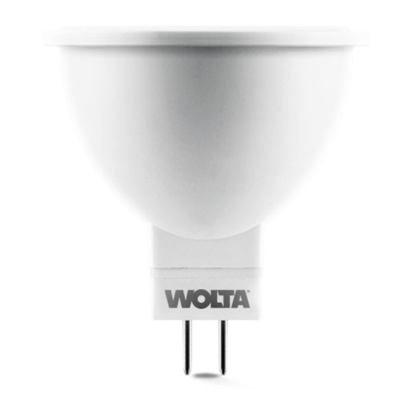 Светодиодная лампа WOLTA 7.5Вт 3000K GU5.3 матовая 25YMR16-220-7.5GU5.3
