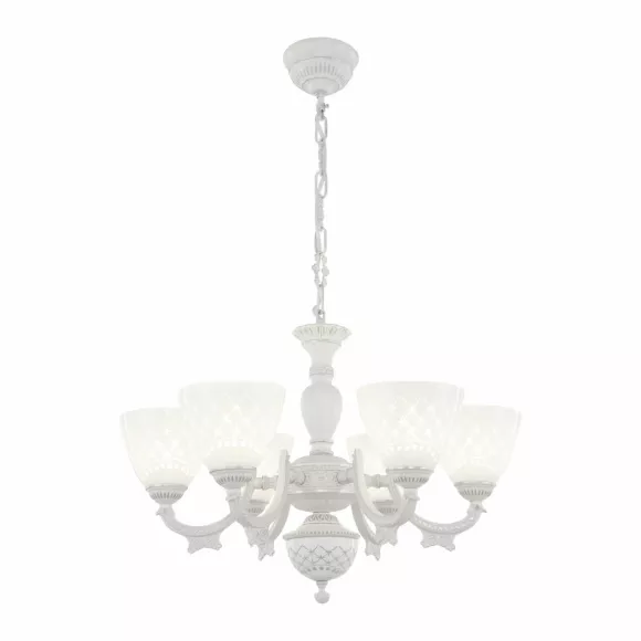 Подвесная люстра Arte Milano 343837/6 WT+SL, Металл Подвесная люстра Arte Milano 343837/6 WT+SL, Металл