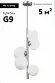 Люстра на штанге Moderli Molly V11466-5P, Хром, Белый, Металл