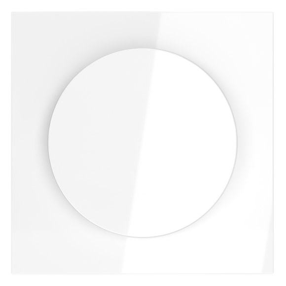 Накладка для светорегулятора поворотно-нажимного Voltum S70 (белый глянцевый) VLS002001