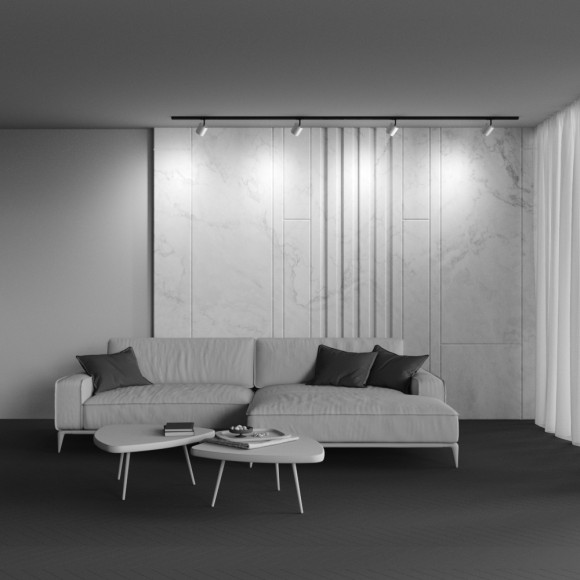 Трековый однофазный светильник Maytoni Polar TR088-1-GX53-MG