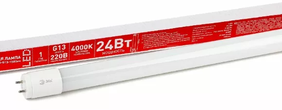 Лампа светодиодная Эра G13 24W 4000K ECO LED T8-24W-840-G13-1500mm Б0032978 Лампа светодиодная Эра G13 24W 4000K ECO LED T8-24W-840-G13-1500mm Б0032978