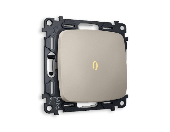 Комплект механизма 1-кл выключателя с подсветкой Ambrella Volt Omega MO362010