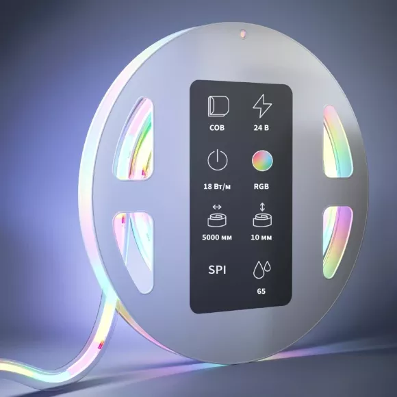 Светодиодная лента Maytoni Led Strip 24В COB 18Вт/м RGB 5м IP65 201251