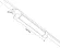 Схема размеров трековый однофазный светильник Italline IT08-8029 black 4000K