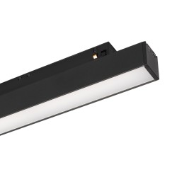 Трековый магнитный светильник Arlight MAG-ORIENT-FLAT-L350-12W Warm3000 (BK, 100 deg, 48V) (IP20 Металл) 049588(1)