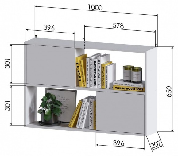Полка комбинированная ПД-1 JZZ_PD-1B