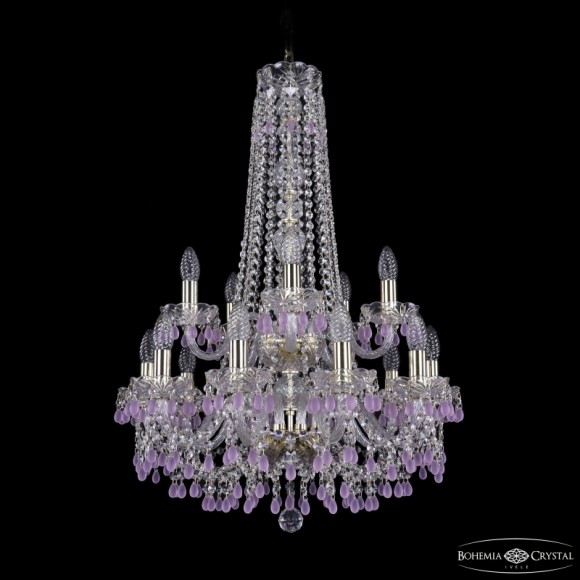 Подвесная люстра Bohemia Ivele Crystal 1410/10+5/195/h-82/2d G V7010