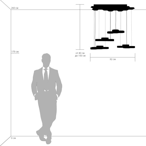 Подвесной светодиодный светильник Lightstar Favo 750262