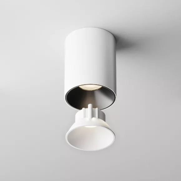 Декоративная рамка-отражатель Maytoni Downlight Ring8-10W-RD-W, Белый, Алюминий, Германия, вид сверху Декоративная рамка-отражатель Maytoni Downlight Ring8-10W-RD-W, Белый, Алюминий, Германия, вид сверху