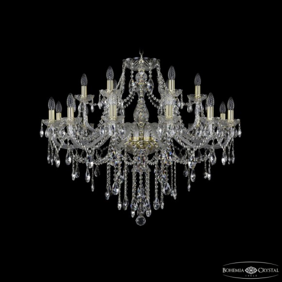 Подвесная люстра Bohemia Ivele Crystal 1415/12+6/360 G